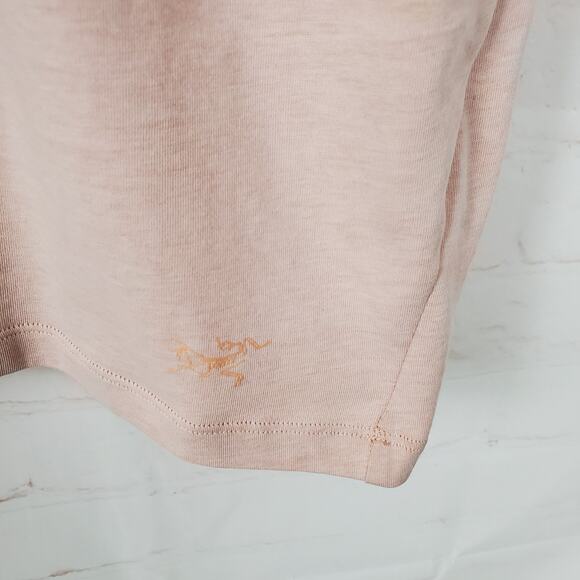 Arc'teryx Ardena Dress XS Pockets Short Sleeve Cotton Blend Lightweight Lt Pink - Picture 5 of 15